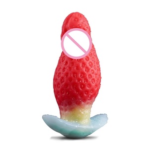 Strawberry Shape <b>Silicone</b> Anal <b>Butt</b> <b>Plug</b> Sex Toy for Men and Women - Product Image 2