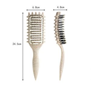 Cepillo de Pelo de Paja de Trigo y Nylon para Peinar y Definir el Estilo, con Ventilación, para Uso en Casa o Salón, Precio Mayorista - Product Image 3