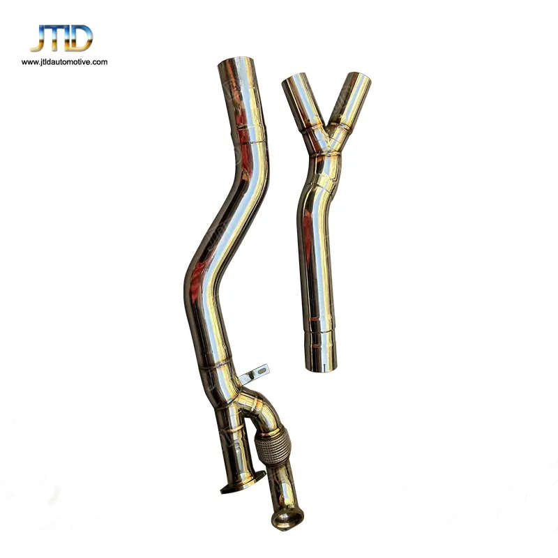 JTLD newest design performance exhaust equal length midpipe Equal length front pipe for BMW M2 M3 M4 G80 G82 G87 midpipe