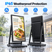 Écran d'affichage numérique LCD portable de 32 à 43 pouces pour menu de restaurant, publicité extérieure, lecteur multimédia avec batterie