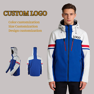 Veste d'extérieur décontractée pour homme de haute qualité, imperméable, coupe-vent, à capuche, avec fermeture éclair, vêtement de sport, logo personnalisé, grande taille, sans couture - Product Image 1