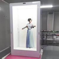 Vitrina LCD Transparente con Holograma 3D de 86 Pulgadas, con Cámara y Micrófono, para Exhibiciones en Museos