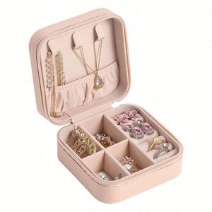 Compact Portable Jewelry <b>Storage</b> <b>Box</b> for Rings & Earrings <b>Mini</b> Travel Organizer with Gift Packaging Design - Product Image 4