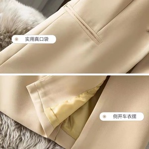 2025 gilet da donna di fascia alta primavera <span class=keywords><strong>e</strong></span> autunno <span class=keywords><strong>giacca</strong></span> Slim Look nero senza maniche con decorazione a bottoni lunga - Product Image 5