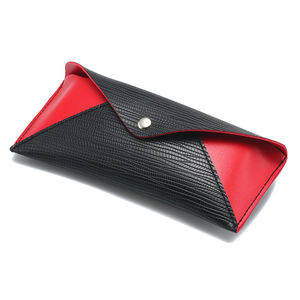 Étui de lunettes de soleil en cuir Pu avec épissure de couleur, Logo personnalisé, boîte de lunettes souple, emballage de lunettes - Product Image 5