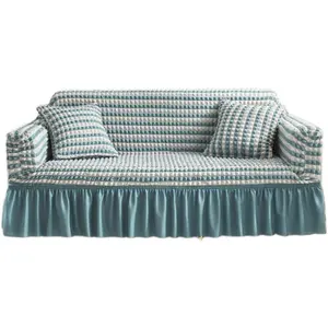 Robuster Möbels chutz l Form Sofa Schon bezug Passend Couch bezug Universal Stretch able Sofa bezug mit Rock