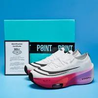 Chaussures de course unisexes à plaque de carbone intégrale et coussin d'air, nouveau style 2025 - Tige en mesh pour le jogging et la marche
