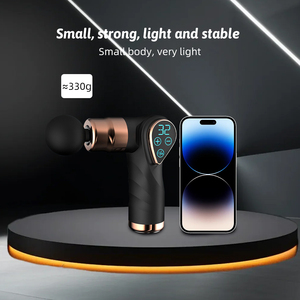 Mini pistola de masaje, relajación de cuerpo completo, Motor sin escobillas, vibración de calefacción, compresa caliente plegable, relajación profunda muscular más nueva - Product Image 3