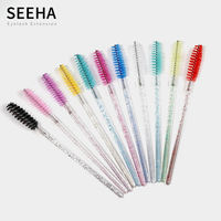 Vente en gros bon marché 50 pièces/sac brosse de nettoyage des cils brosse de nettoyage des cils de Salon brosse à cils de mascara jetable