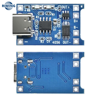 New and Original TP4056 Lithium Battery Charger Module 18650 Type C Micro USB Interface Charging Protection