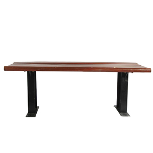 Lange Design Terrasbanken Met Metalen Basisbeugels Stijl Comfort En Duurzaamheid Tuinbank Hout Voor Gebruik Buitenshuis - Product Image 3