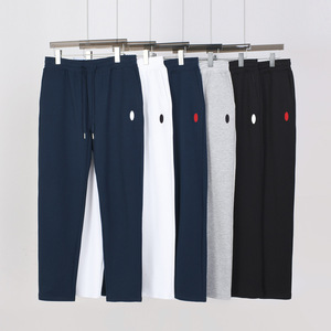 <span class=keywords><strong>Pantaloni</strong></span> Casual da Uomo all'Ingrosso, 100% Cotone, Logo Ricamato, Gamba Dritta Media, per Sport, Tessuto Pettinato - Product Image 1