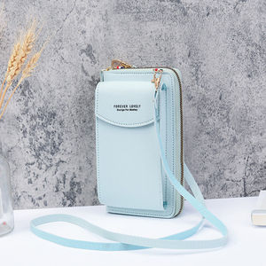 Venta al por mayor Vintage moda mujer cuero teléfono bolsa logotipo personalizado mensajero monedero plata bloqueo verano Hobo <span class=keywords><strong>Cartera</strong></span> Para Celular - Product Image 6
