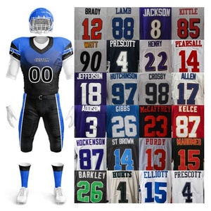 Maillots de football américain respirants de haute qualité pour hommes WATT MAHOMES KELCE BRADY RODGERS LAMB HENRY PRESCOTT JEFFERSON - Product Image 3