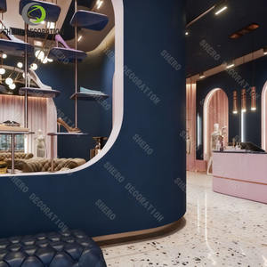 ออกแบบร้านเสื้อผ้าบูติกสำหรับผู้หญิง เคาน์เตอร์ไม้สั่งทำ ชั้นวางเสื้อผ้า ราวแขวนเสื้อผ้า สำหรับเฟอร์นิเจอร์ร้านขายเสื้อผ้า - Product Image 5