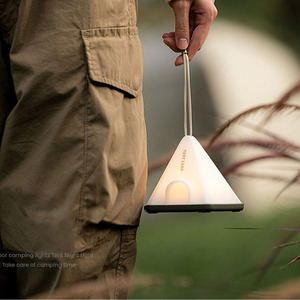 Lampe de chevet connectée pour tente, lumière d'ambiance rechargeable à 6 niveaux de luminosité, simple, pour camping en extérieur, avec cordon - Product Image 4