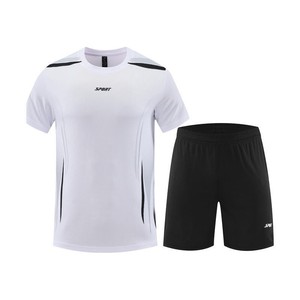 ชุดกีฬาผู้<span class=keywords><strong>ชาย</strong></span>และผู้หญิง เสื้อผ้าฤดูร้อนแห้งเร็ว ชุดฟิตเนส ชุดฟุตบอล เสื้อยืดแขนสั้น <span class=keywords><strong>กางเกง</strong></span><span class=keywords><strong>ขา</strong></span><span class=keywords><strong>สั้น</strong></span> - Product Image 1