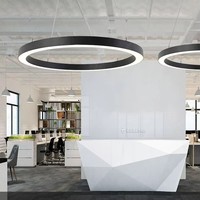 Luminaire de plafond LED rond en laiton pour intérieur, lampe suspendue circulaire, luminaires suspendus rectangulaires, lustre LED moderne