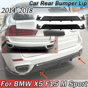 ลิ้นกันชนหลังรถยนต์ สำหรับ F15 M Sport ปี 2014 2015 2016 2017 2018 สปอยเลอร์ดิฟฟิวเซอร์ ป้องกันรอยขีดข่วน ตกแต่งชุดแต่งรถยนต์ - Product Image 1
