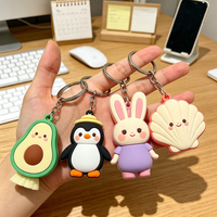 Porte-clés décapsuleur 3D en caoutchouc personnalisé tendance, avec illustration d'IP Anime, étanche, cadeau promotionnel en gros