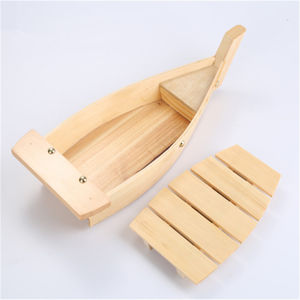Barco de <span class=keywords><strong>Sushi</strong></span> Desechable Ecológico de Madera Newell de 70 cm, Plato Decorativo, Cubiertos, Platos para <span class=keywords><strong>Sushi</strong></span> - Product Image 2