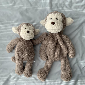 دمية حيوان قابلة للتخصيص عالية الجودة بدون حشو وبدون سحاب، لعبة قطيفة على شكل أرنب أو دب أو قرد للصنع اليدوي - Product Image 4