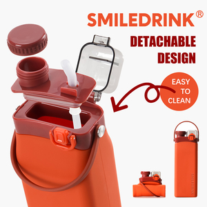 Bouteille d'Eau Pliable en <span class=keywords><strong>Silicone</strong></span> de 600 ml, Réutilisable, Qualité Alimentaire, Légère, pour Voyages, Cadeaux, Sports et Fitness - Product Image 3