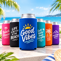 Support de canette en néoprène personnalisé avec logo, 12 oz, isolant, pour bière, sublimation couleur, promotionnel, vente en gros