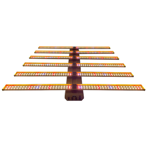 Samsung lm281b <span class=keywords><strong>COB</strong></span> <span class=keywords><strong>LED</strong></span> Grow Light - <span class=keywords><strong>320W</strong></span> 4 kênh, quang phổ đầy đủ UV + IR, điều khiển ứng dụng, IP65 nhôm trắng cho vườn trong nhà - Product Image 1