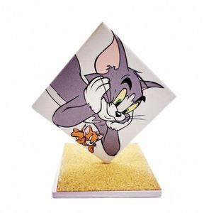 Ensemble de sous-verres en liège absorbant personnalisés, carrés et ronds, protection de table, cadeau promotionnel d'entreprise - Product Image 4