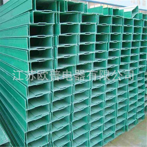Canaux de câblage en fibre de verre pleins pour la pose de câbles 100x50mm, revêtement vert - Product Image 2