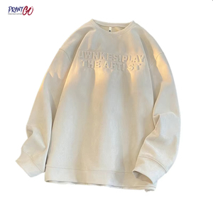 Hot Bán Hop Chất Lượng Cao 500gsm 100% Cotton Tùy Chỉnh 3D Logo Dập Nổi Quá Khổ Thời Trang Phố Drop Vai O-Cổ Người Đàn Ông Của Áo - Product Image 6