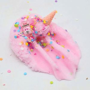 Slime de Nieve de Colores DIY para Navidad, con Dijes de Unicornio, Lentejuelas de Corazón y Arcilla Rosa, Juguete Blando - Product Image 2