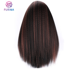 Furina Venta caliente estilo sintético u-parte peluca larga yaki pelo trenzado recto <span class=keywords><strong>para</strong></span> pelucas negras - Product Image 6