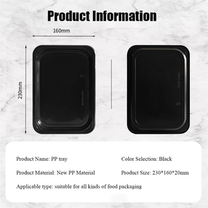 Agricoltura per uso alimentare PP plastica usa e getta nero vassoio per stoviglie uova carne frutta imballaggio per animali domestici/PP vassoio Blister - Product Image 3