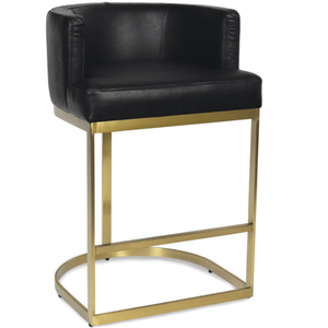 Animal Hyde/Hide/Leather upholstered in leather ,stainless steel Durable High Bar <b>Stool</b> for Home Bar & <b>Dining</b> Room - Product Image 3