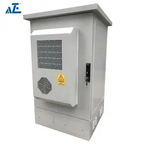 Cabinet Outdoor IP55 Waterproof Aluminum Outdoor Telecom Enclosure Network Metal Cabinet Server Storage Electric Power Rack With Air Conditioner