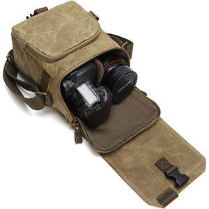 Wholesale Vintage <strong>Small</strong> Canvas Compact Sling <strong>Camera</strong> <strong>Bag</strong> Water-Resistant Shoulder <strong>Bag</strong> for DSLR SLR Photography <strong>Camera</strong> - Product Image 6