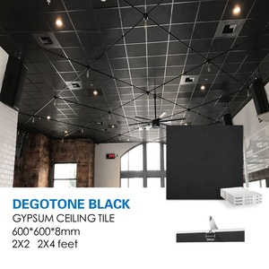 Factory Gypsum Ceiling Tiles 600x600mm Absorbing Board Acoustic Ceilings for Suspended Perforated and Suspension <strong>Metal</strong> <strong>Grid</strong> - Product Image 2