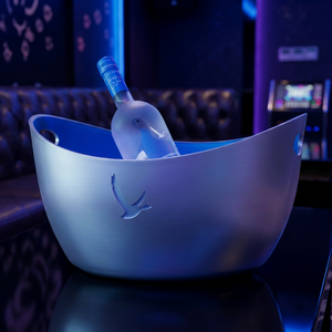 Silver Ice Bucket 4 <b>Bottles</b> Silver Plated with Led <b>Lights</b> for KTV and Party, Custom Logo, OEM Custom - Product Image 6