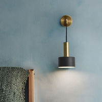 Lámpara de Pared LED de Metal, Simple, de Cuerda Larga, para Decoración de Dormitorios, Hogares y Hoteles