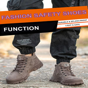 Chaussures de sécurité étincelles en cuir suédé soudures travail du cuir soudage décontracté en cuir composite orteil <span class=keywords><strong>botte</strong></span> pour homme travail quotidien - Product Image 4