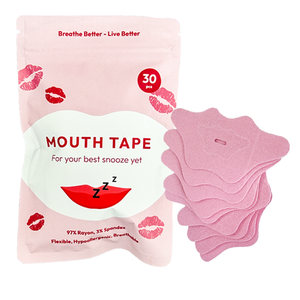 Parche Nasal Antirronquidos para Mejorar la Respiración, Cinta Bucal de Colágeno de Algodón, Cinta Bucal Premium para Dormir Mejor por la Noche - Product Image 1