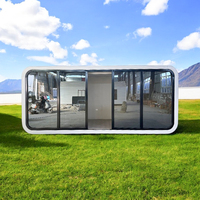 Bureau préfabriqué en conteneur de 40 pieds personnalisable, pod en acier inspiré d'Apple, maison modulaire pour appartement, conception étanche