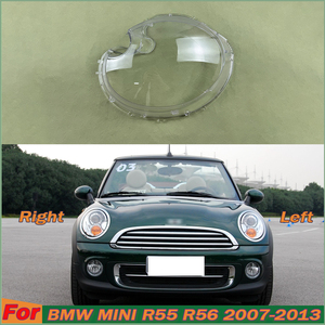 Per BMW <span class=keywords><strong>MINI</strong></span> R55 R56 2007 2009 <span class=keywords><strong>2010</strong></span> 2012 2011 2013 paralume alto faro faro faro copertura lampada trasparente paralume - Product Image 3