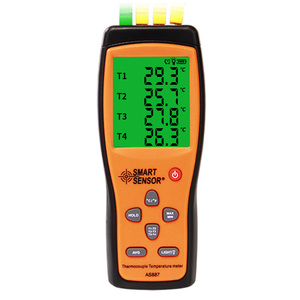As877 k loại 2-4 kênh cặp nhiệt điện Nhiệt kế kỹ thuật số với độ chính xác cao thăm dò vật liệu ABS IP54 đánh giá - Product Image 2