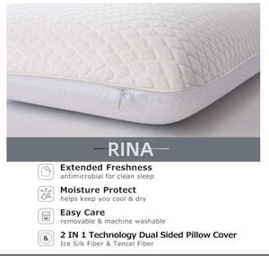 Oreiller cervical Rina à gel rafraîchissant et mousse à mémoire de forme orthopédique, <span class=keywords><strong>en</strong></span> polyester à rebond lent, idéal pour la <span class=keywords><strong>grossesse</strong></span> – Meilleure vente - Product Image 4