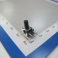 Interrupteur tactile à pression haute résistance TS2V31-100C 10 mm, distance entre l'axe et la carte PCB 4 mm, bouton de réinitialisation anti-salpêtre pour routeurs