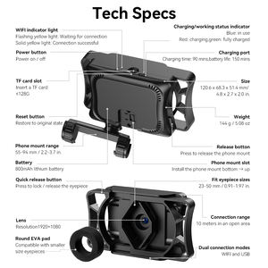 Apexel nouveau connecteur d'oculaire de <span class=keywords><strong>téléphone</strong></span> d'adaptateur de Smartphone lancé pour la longue-vue monoculaire binoculaire - Product Image 2