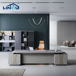 Bureau de direction moderne et luxueux avec rangement pour câbles, idéal pour le bureau et les immeubles de bureaux - Product Image 1